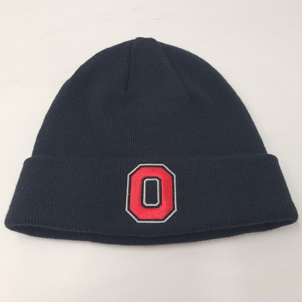 Ohio State Buckeyes Hat Beanie Colosseum Black Red NCAA Winter Knit Stocking Cap